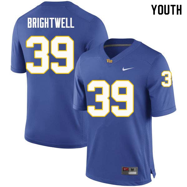 Youth #39 Saleem Brightwell Pittsburgh Panthers College Football Jerseys Sale-Royal